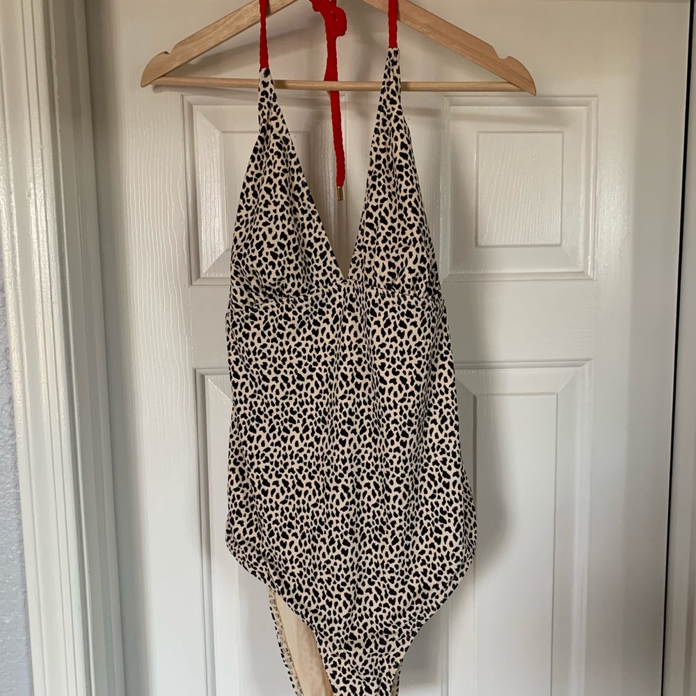 Top shop leopard 1 piece swim suit